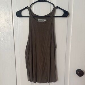 Abercrombie & Fitch Olive Green Tank Top